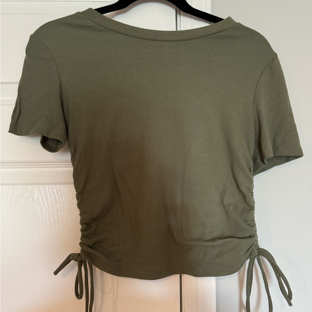 Zara Side Ruched Tee - Green